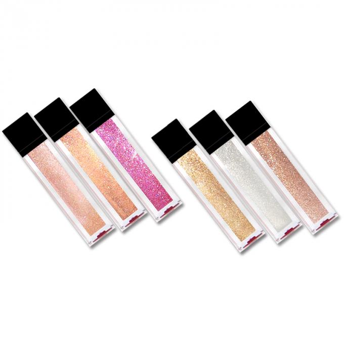 Private Label Lip Makeup Products 6 Color Waterproof Glitter Lipgloss Long Lasting
