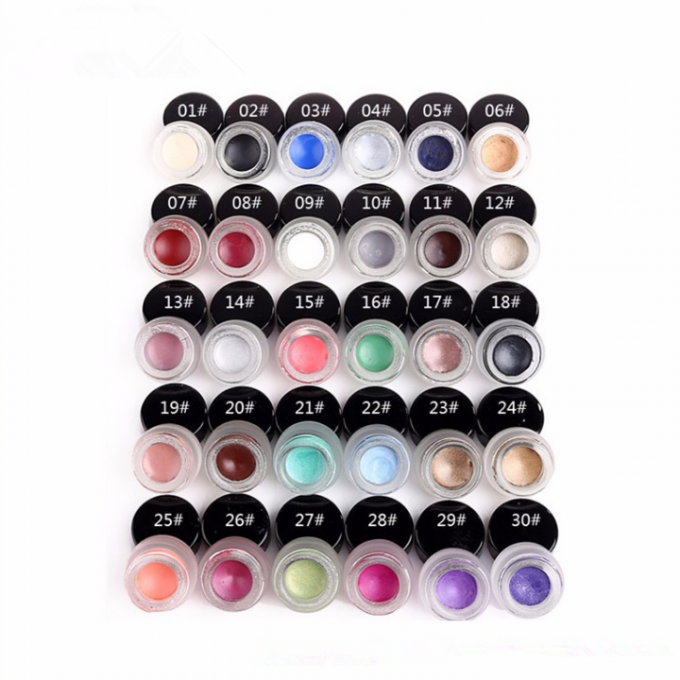 Beauty Eye Makeup Eyeliner Gel Colorful Glass Bottle With Mineral Ingredients